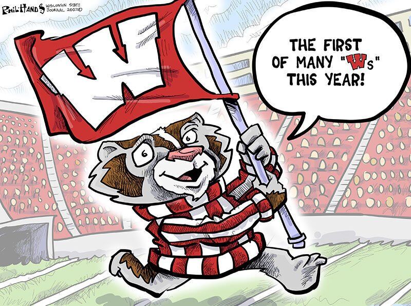 Bucky flag cartoon